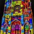 Spectacle son et lumière "Chroma" sur la cathédrale d'Amiens